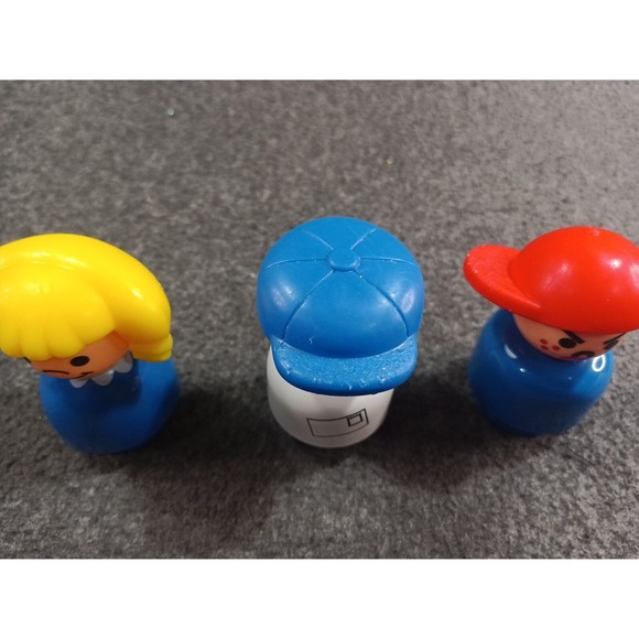 Vintage 1991 Fisher Price Little People School Bus Only Stop Sign Door Opens - Picture 12 of 16